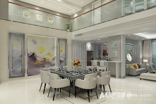 珠海市綠景璽悅灣現(xiàn)代簡約風格復式裝修案例